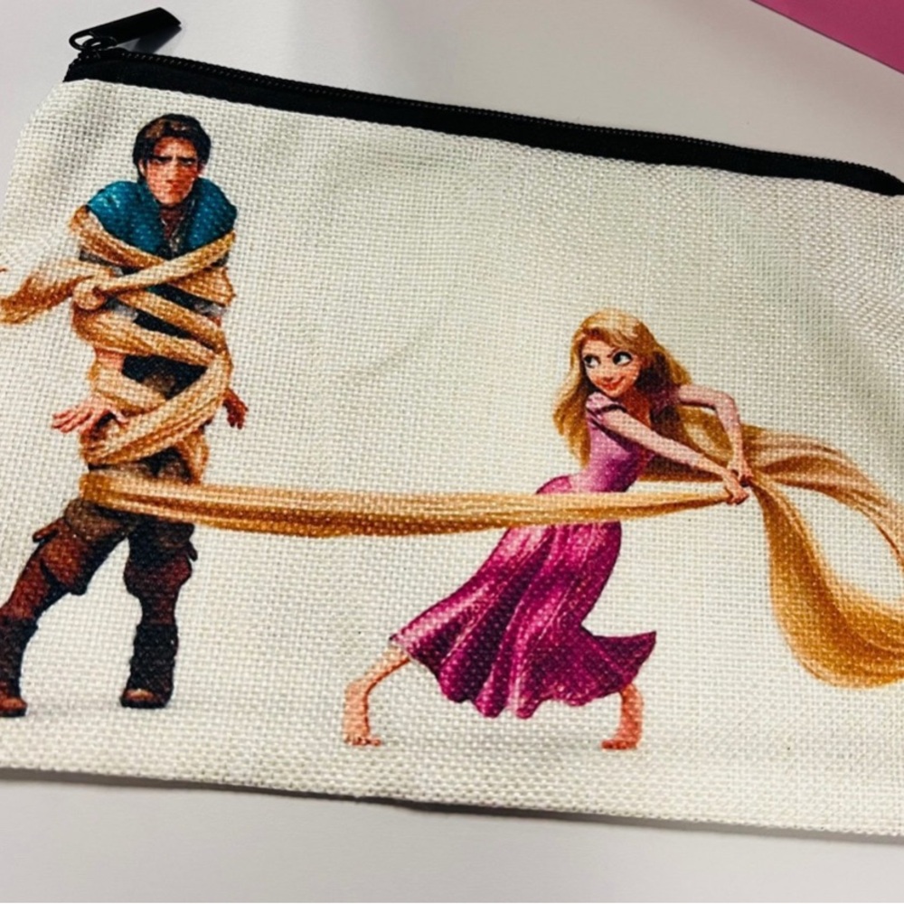 New Rapunzel And Flynn Rider “Tangled” Zipper Bag - Gem